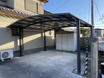 【日高町】愛車を守る、カーポート取付工事