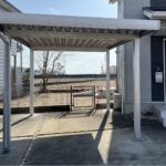 【御坊市】耐風性の高いカーポートの設置工事