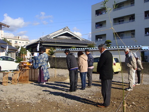 地鎮祭が行われました