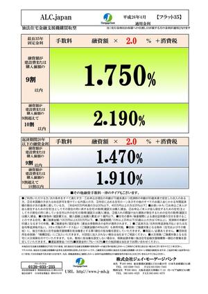 フラット35　4月金利