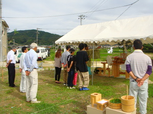 地鎮祭が行われました