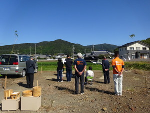 地鎮祭が行われました