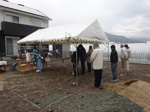 地鎮祭が行われました