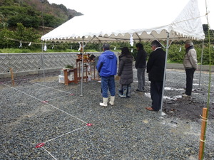 地鎮祭が行われました