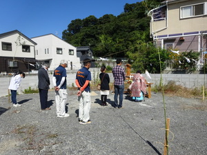 地鎮祭が行われました