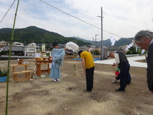 地鎮祭が行われました