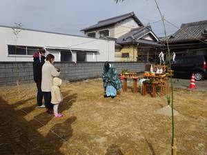 地鎮祭が行われました