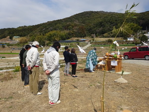 地鎮祭が行われました