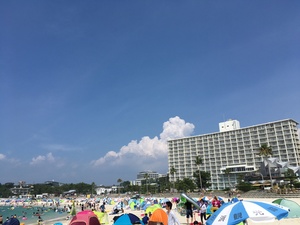 誕生日、海水浴