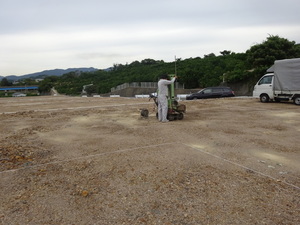 地盤調査、立ち合いへ