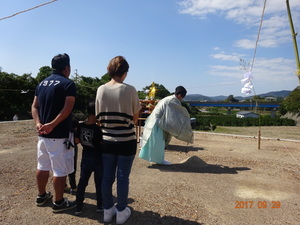 地鎮祭が行われました