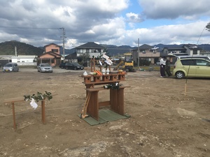 地鎮祭が行われました