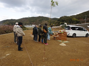 地鎮祭が行われました