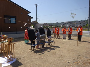 地鎮祭が行われました