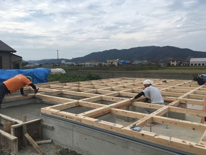 明後日から棟上げ