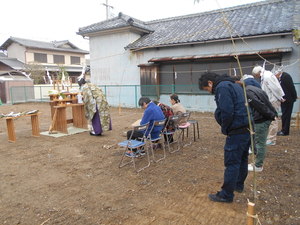 地鎮祭が行われました