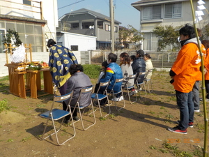 地鎮祭が行われました