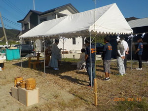 地鎮祭が行われました