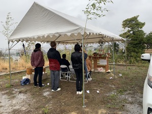 地鎮祭が行われました