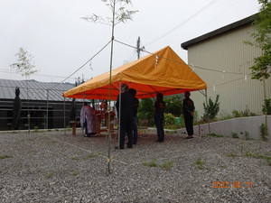 日高川町　地鎮祭が行われました。